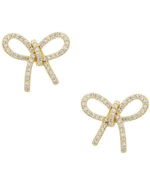 Shashi Petite Pave Bow スタッズ - メタリック
