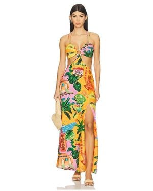 Kulani Kinis Beaded Cut Out Maxi Dress - Multicolour