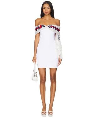Poster Girl Coach Mini Dress - White