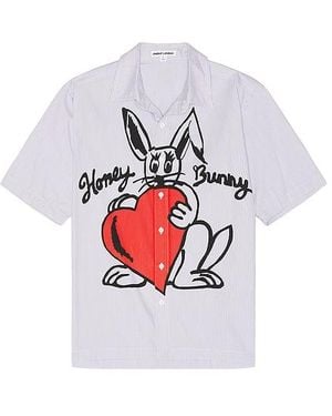 Jaded London X Dirty L00Ks Honey Bunny Shirt - White