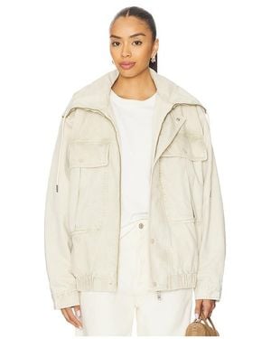 One Teaspoon Denim Utility Puffer Jacket - Natural