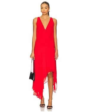 Bec & Bridge Rhone Wrap Asymmetric Dress - レッド