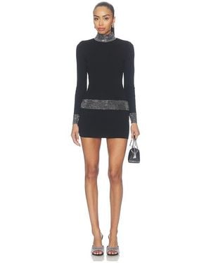 retroféte Naema Embellished Knit Dress - Black