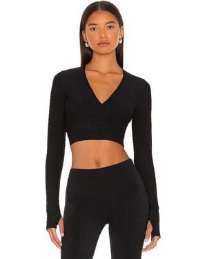 Commando Butter Wrap Top - Black