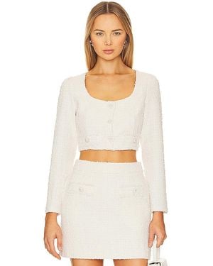 Line & Dot Melody Top - White