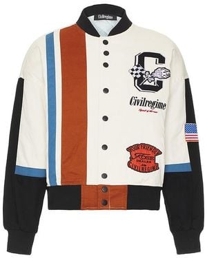 Civil Regime Rose Dealer Racing Jacket - Black