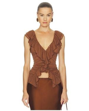 Free People Blythe Vest Top - Brown