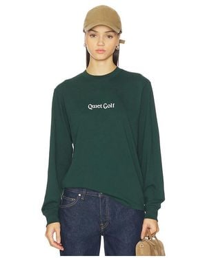 Quiet Golf Heritage Long Sleeve T-Shirt - Green