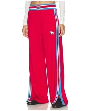 Mother The Sport Rib Personal Best Sneak Trousers - Red