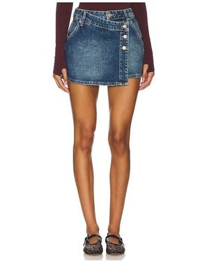 Free People Wynne デニムスカート - ブルー