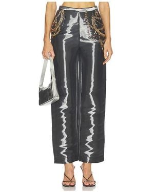 La Fuori Vera Glass Trousers - Black