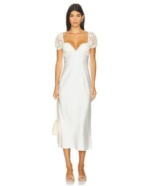 LPA Nicola Midi Dress - White