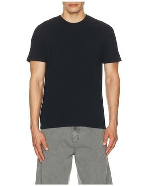 Vince Garment Dye Short Sleeve Tee - Black