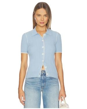 Rag & Bone Cardigan Mit Kurzen Ärmeln Harper - Blau