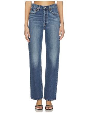 Levi's Ribcage Full Length Straight Leg Jeans - Blue