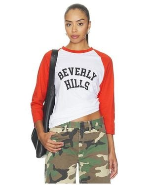 DEPARTURE Baseball-Shirt Beverly Hills - Rot