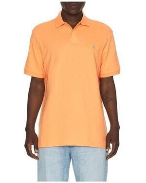 Polo Ralph Lauren Short Sleeve Mesh Polo - Orange