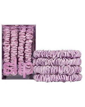 Slip Skinny Scrunchies Set Of 4 - ピンク