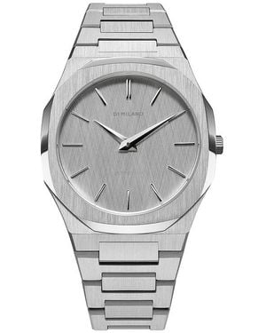 D1 Milano Ultra Thin Bracelet 40Mm Watch - Grey