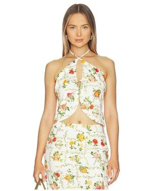 Line & Dot Anisa Top - Natural
