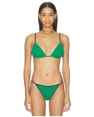Bondeye Idris Triangle Bikini Top - Green