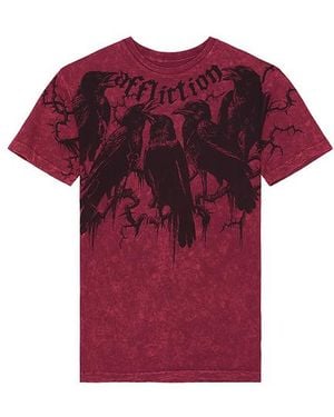 Affliction Crows Tee - Red