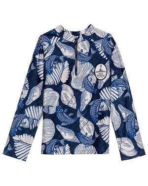 Agua Bendita Noah Sereia Swim Shirt - Blue