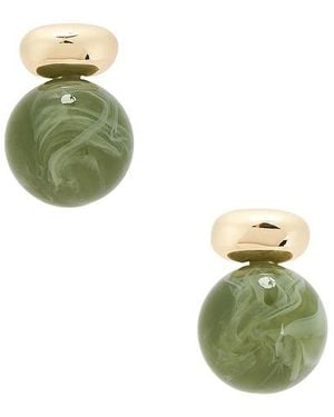 Shashi Alice Gemstone Earring - Green