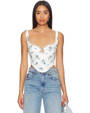 Bardot Cello Bustier - Blue