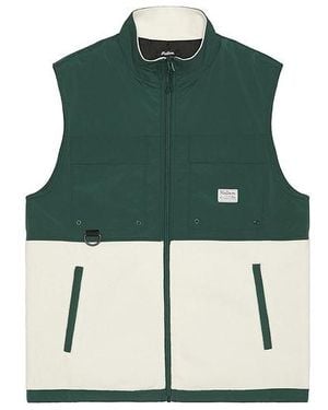 Malbon Golf Backcountry Polar Fleece Vest - Green