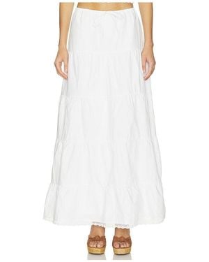 MORE TO COME Carmen Maxi Skirt - White