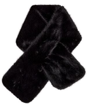 Lovers + Friends Pañuelo Faux Mink Scarf En Color Negro Talla