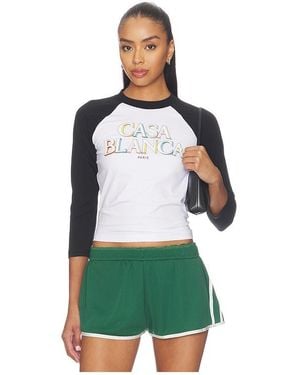 CASABLANCA Baseball Tee - Green