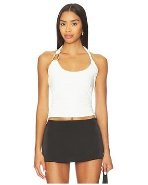 SNDY'S Ash Tank Top - White