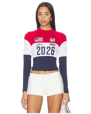 Polo Ralph Lauren Langärmliges Shirt Mit Stehkragen - Rot