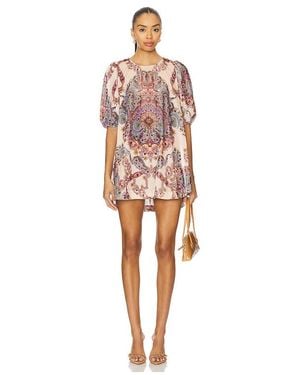Free People Túnica De Terciopelo Estampado Maye En Color Crema Talla (También En M, S, Xl, Xs) - Blanco