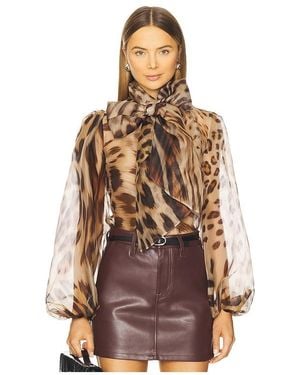 retroféte Bluse Peregrine - Braun
