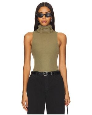 Lovers + Friends Ribbed Thong Bodysuit - Black