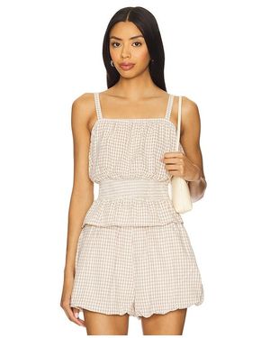 Blank NYC Gingham Top - White