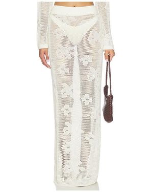 SNDY'S Terra Maxi Skirt - White