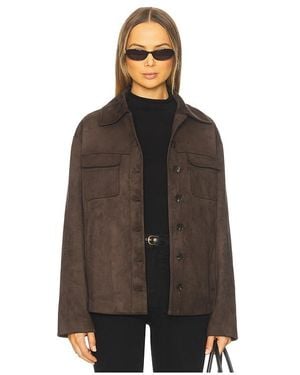 Tularosa Irene Faux Suede Jacket - Brown