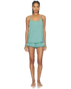 Eberjey Gisele Cami & Short Pajama Set - Blue
