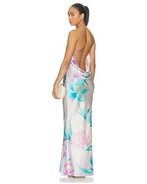 retroféte Keaton Maxi Dress - Blue