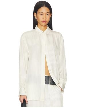 Theory Hi Low Flou Shirt - White