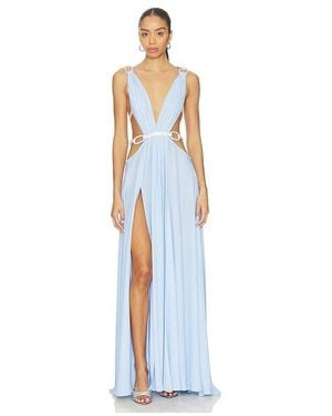 Bronx and Banco Brielle Diamond Gown - White