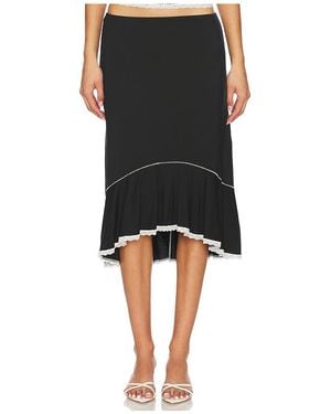 GUIZIO Falda Low Rise Dainty En Color Negro Talla (También En Xs)