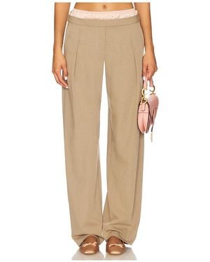 Bec & Bridge Jai Contrast Pant - Natural