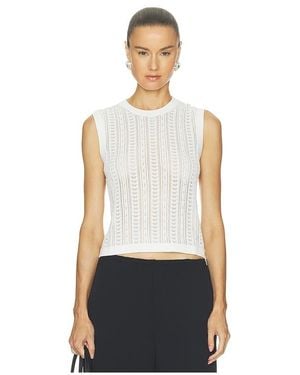 Anine Bing Moni Crop Tank - White