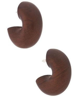Uncommon Matters Beam Earrings - Brown