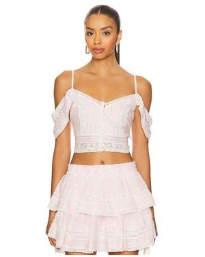 LoveShackFancy Jenae Top - Multicolour